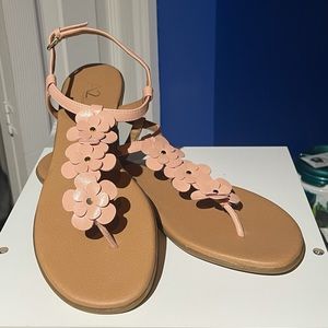Sweet Floral Sandal Flats